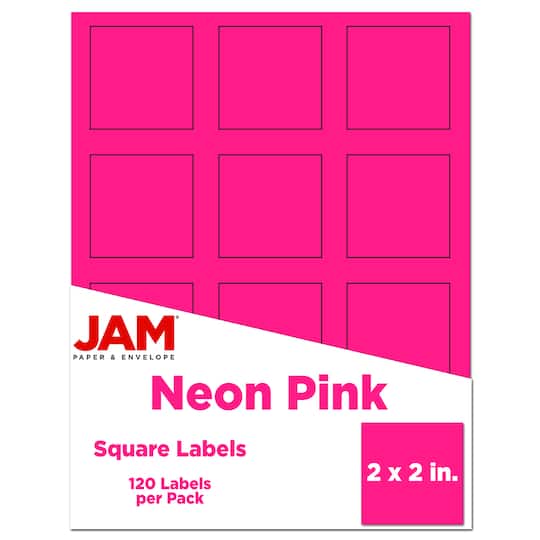 JAM Paper 2" x 2" Square Product & Container Labels